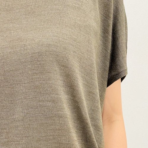フレンチ袖シルクニット