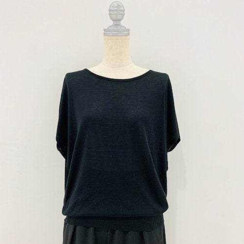 フレンチ袖シルクニット