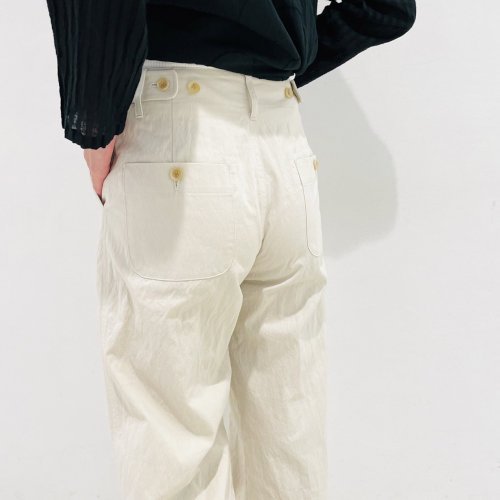 綿ナイロンワイドパンツ