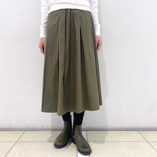 ウエストゴムタックスカート