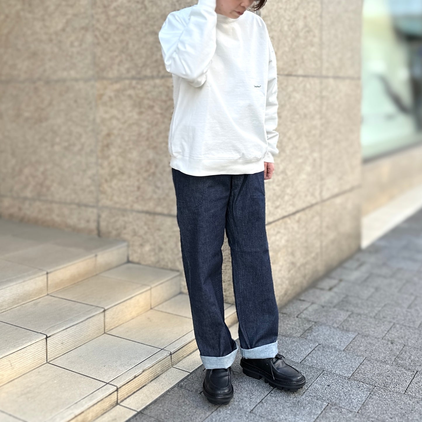 デニムイージーパンツ