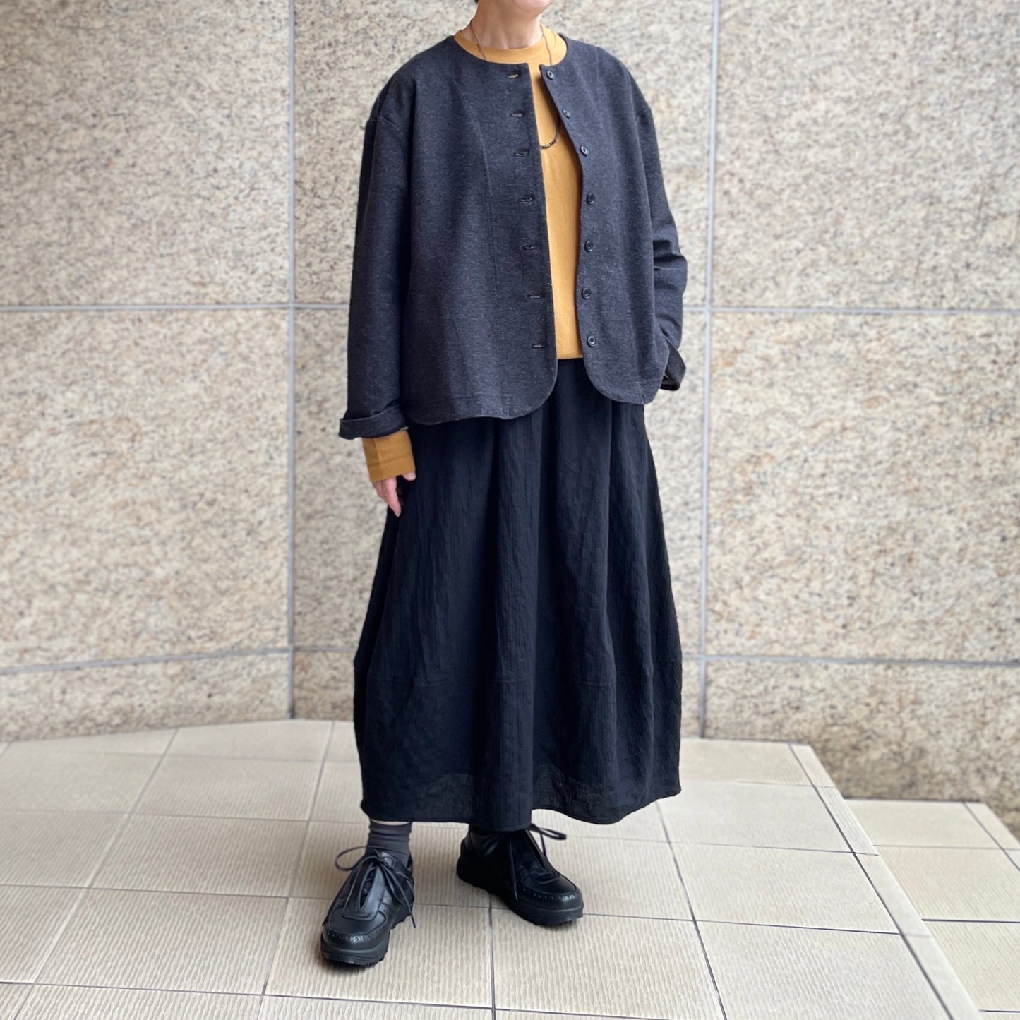ストレッチカットソーデニム クルージャケット