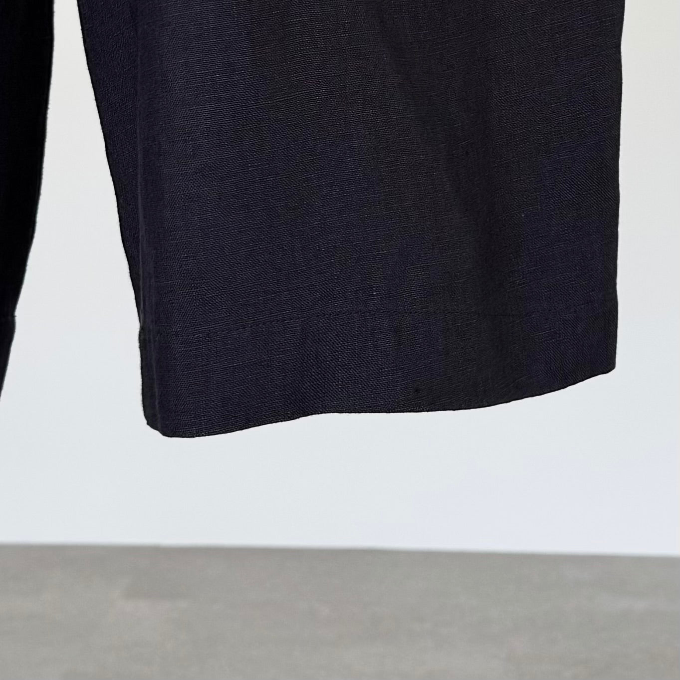 フレンチリネンキャンバスワイドパンツ