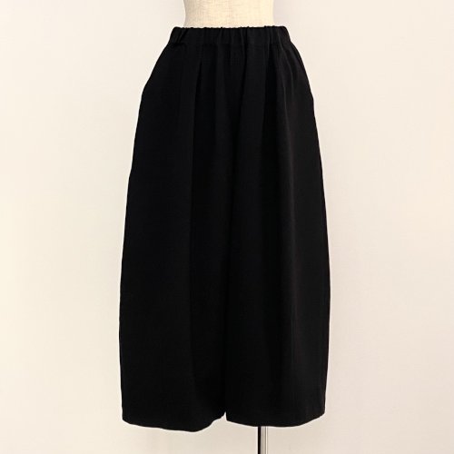 ウールコットンツイル ワイドパンツ