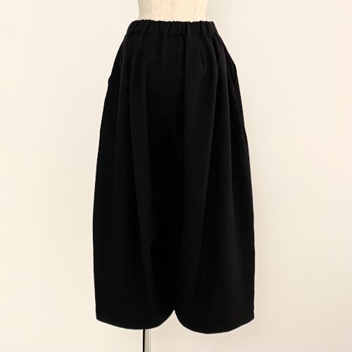 ウールコットンツイル ワイドパンツ