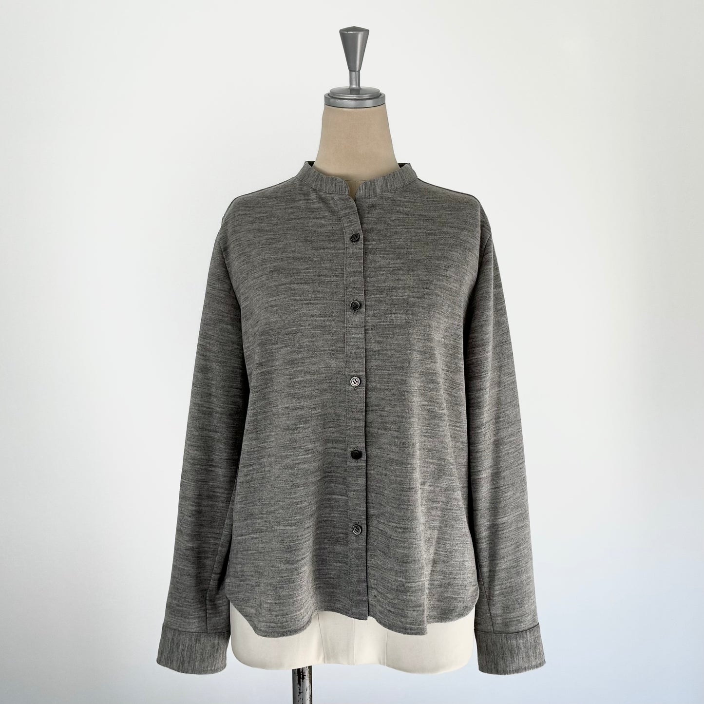 ウールニットライク コンパクトブラウス