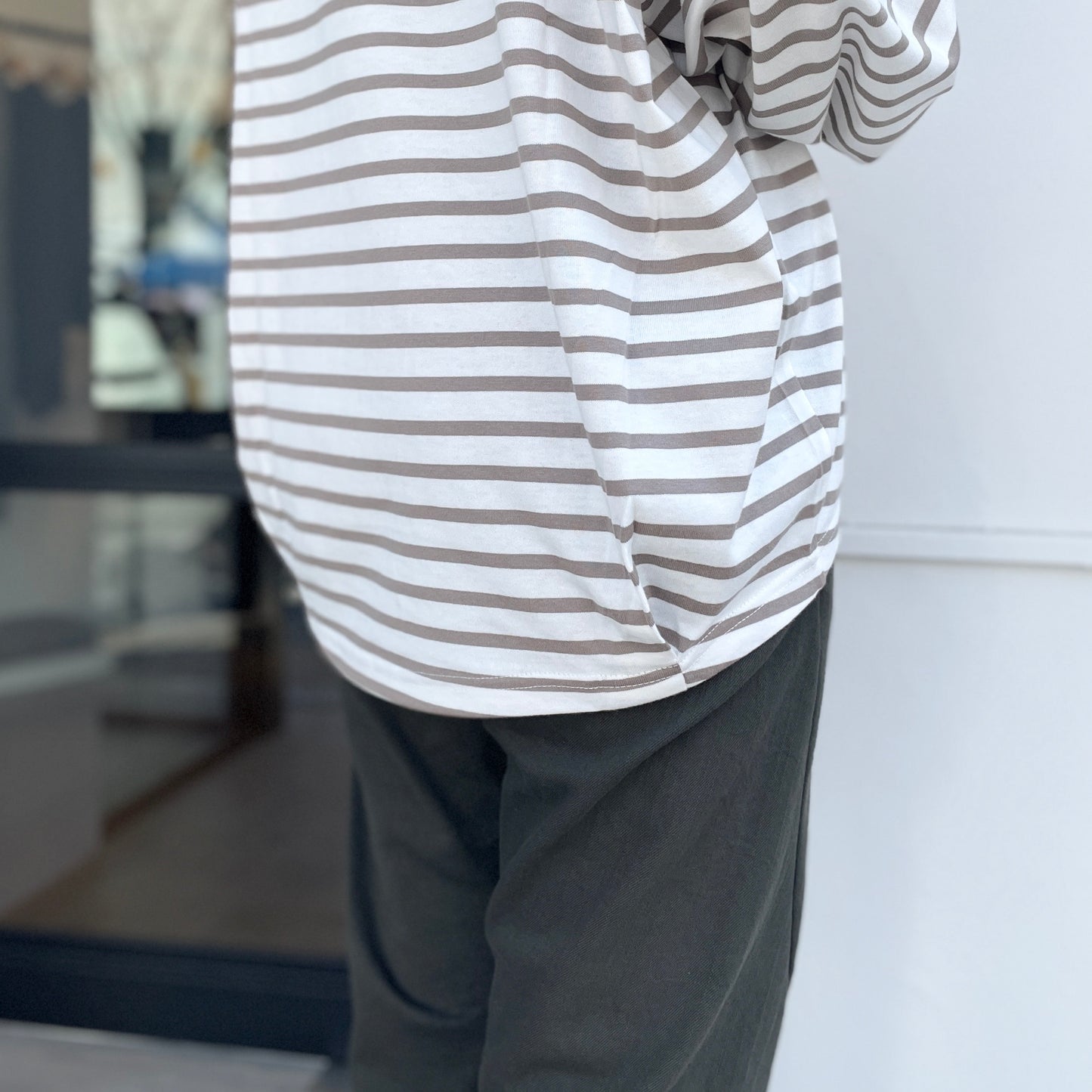 クラシック天竺 タックコクーンTシャツ