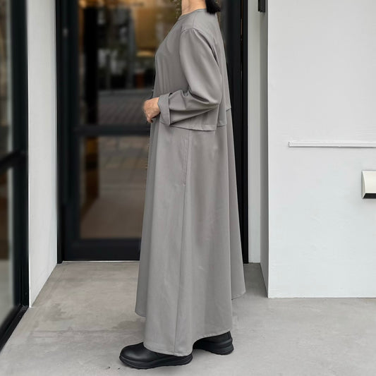 ウォッシャブルウール切り替えワンピース