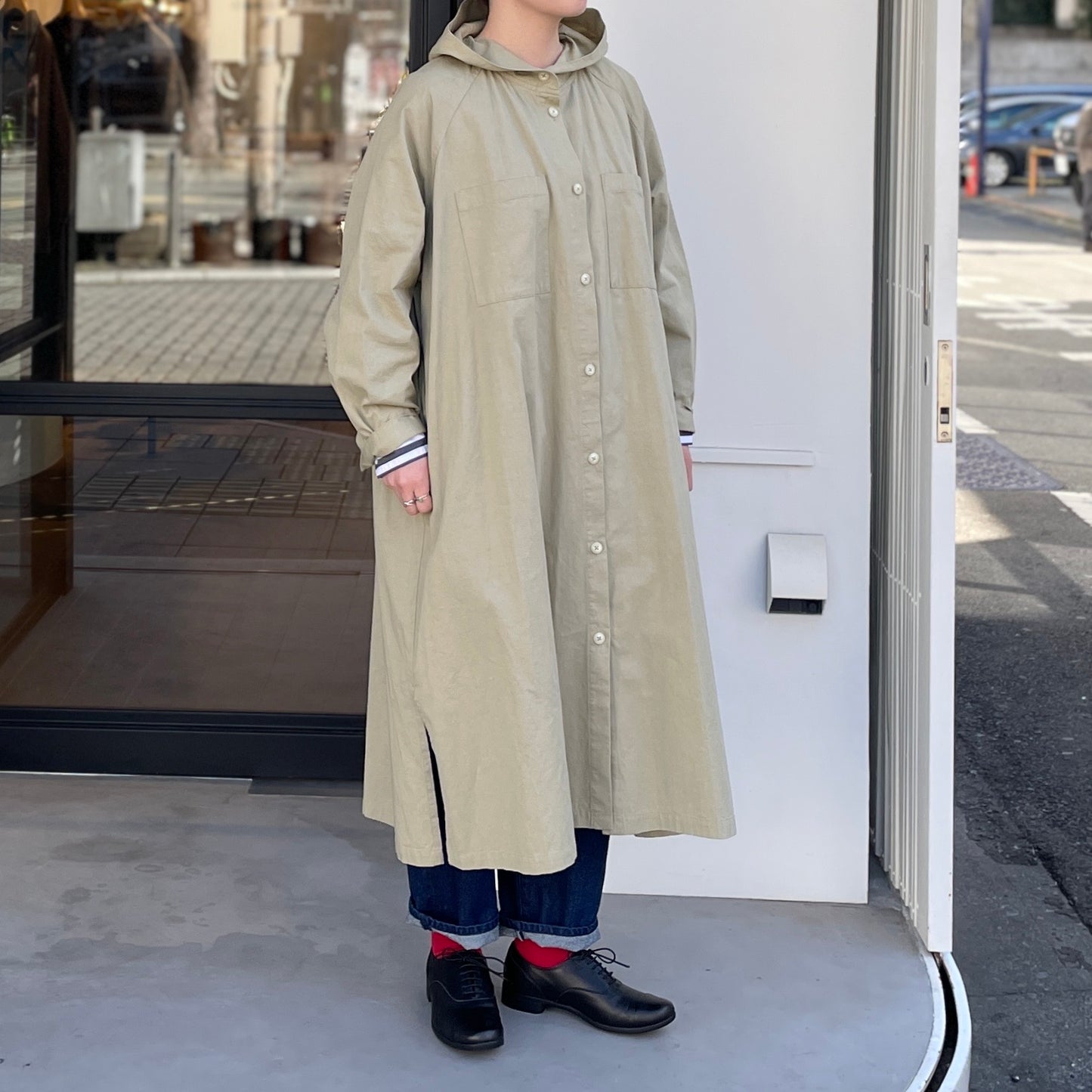 30/1ツイルトリプルウォッシュ フードコート