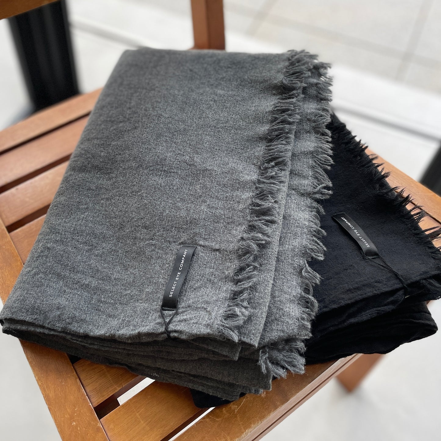 ウールコットン大判ストール