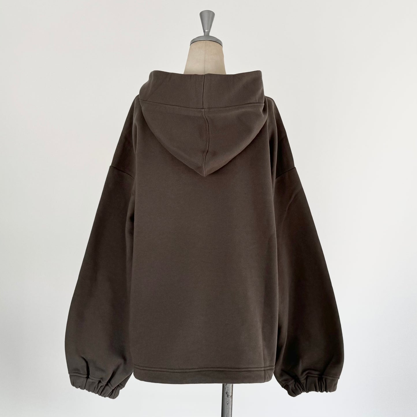 コットン裏起毛フーデットパーカー