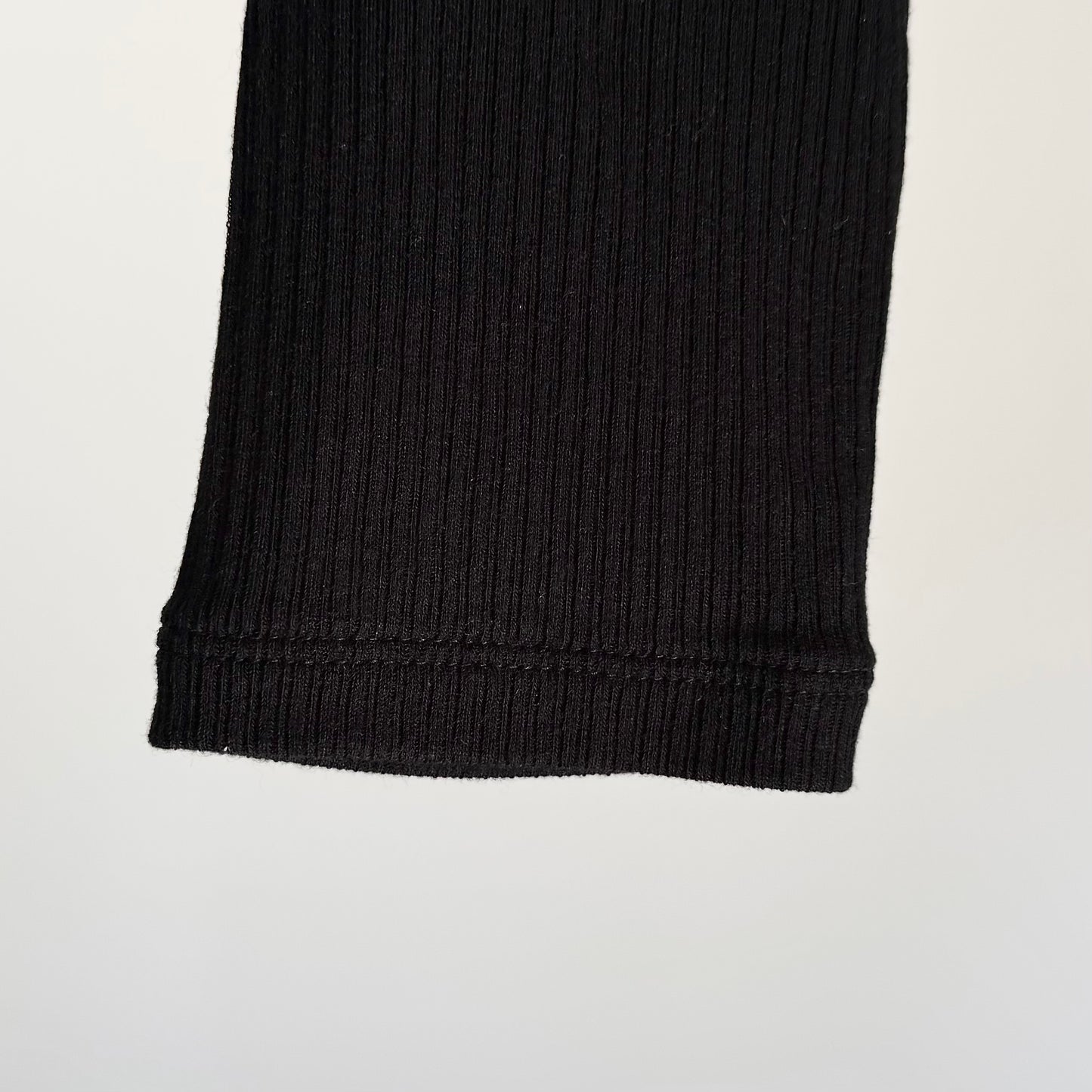 カシミヤシルクリブクルーネックインナー