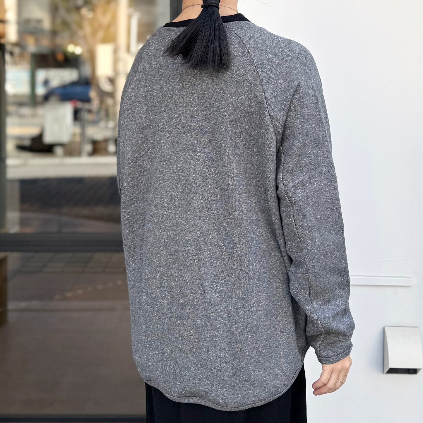 30/1裏毛 クルーカーディガン