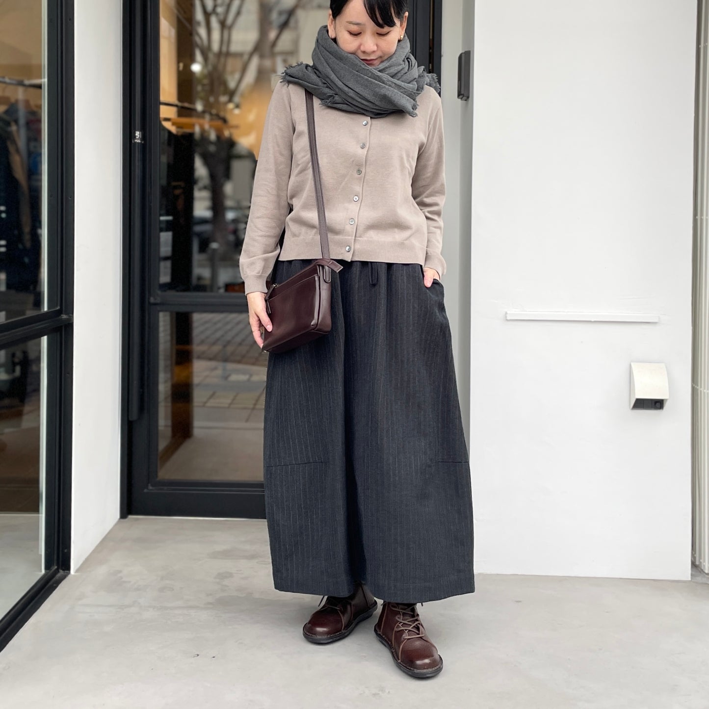 ウールコットン大判ストール