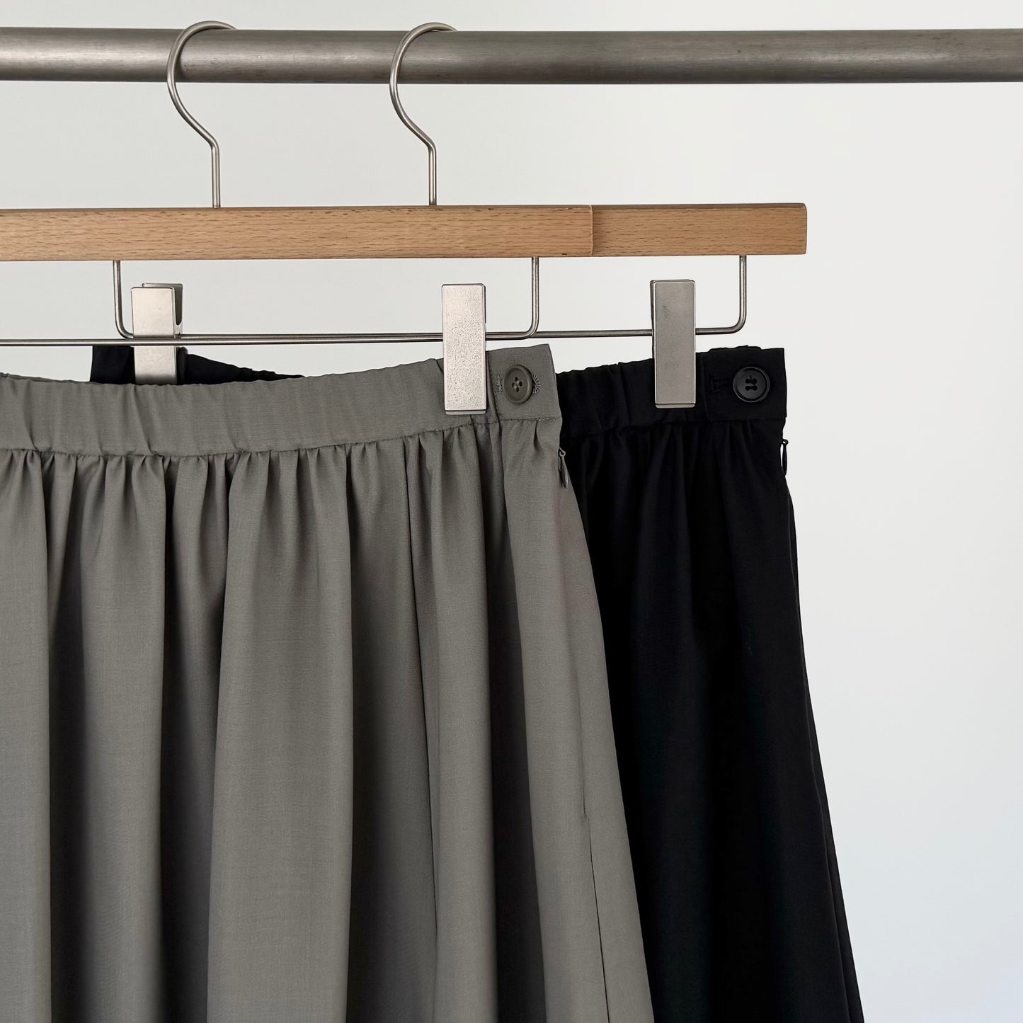 ウォッシャブルウールコクーンスカート