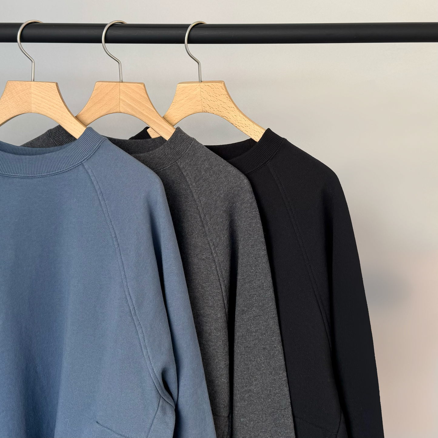 セントラルミニ裏毛 ラグランプルオーバー