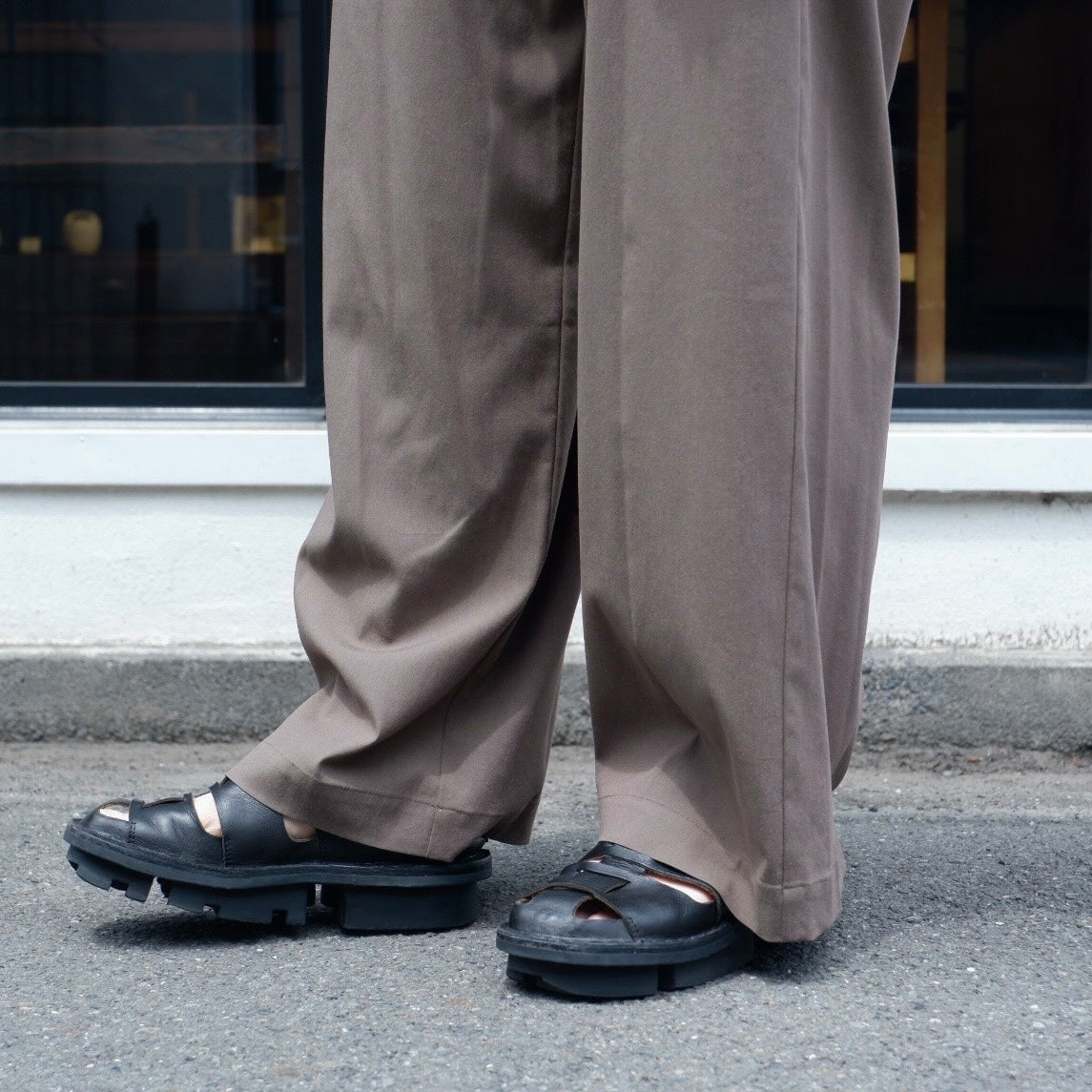 リネンライクワイドパンツ