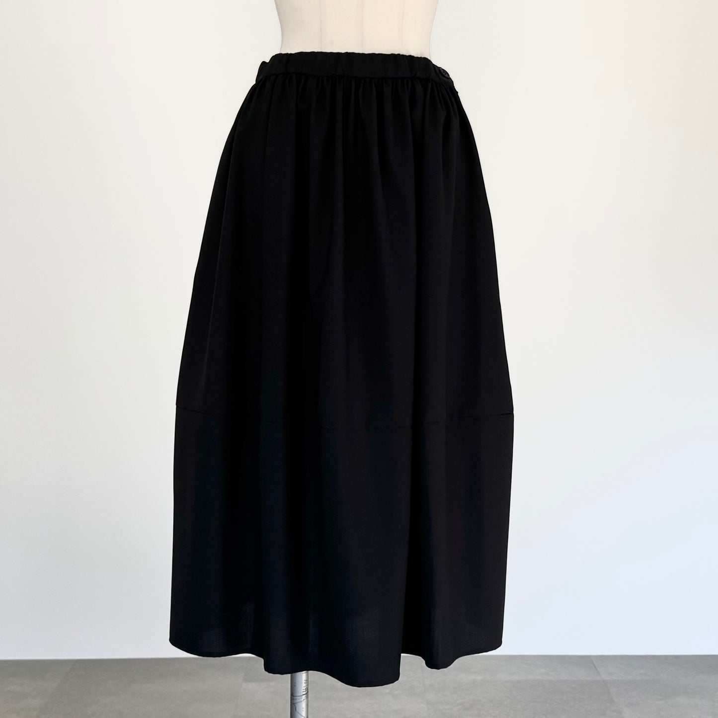 ウォッシャブルウールコクーンスカート