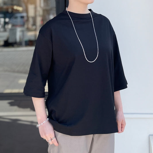 60/2ボトルネック7分袖Tシャツ