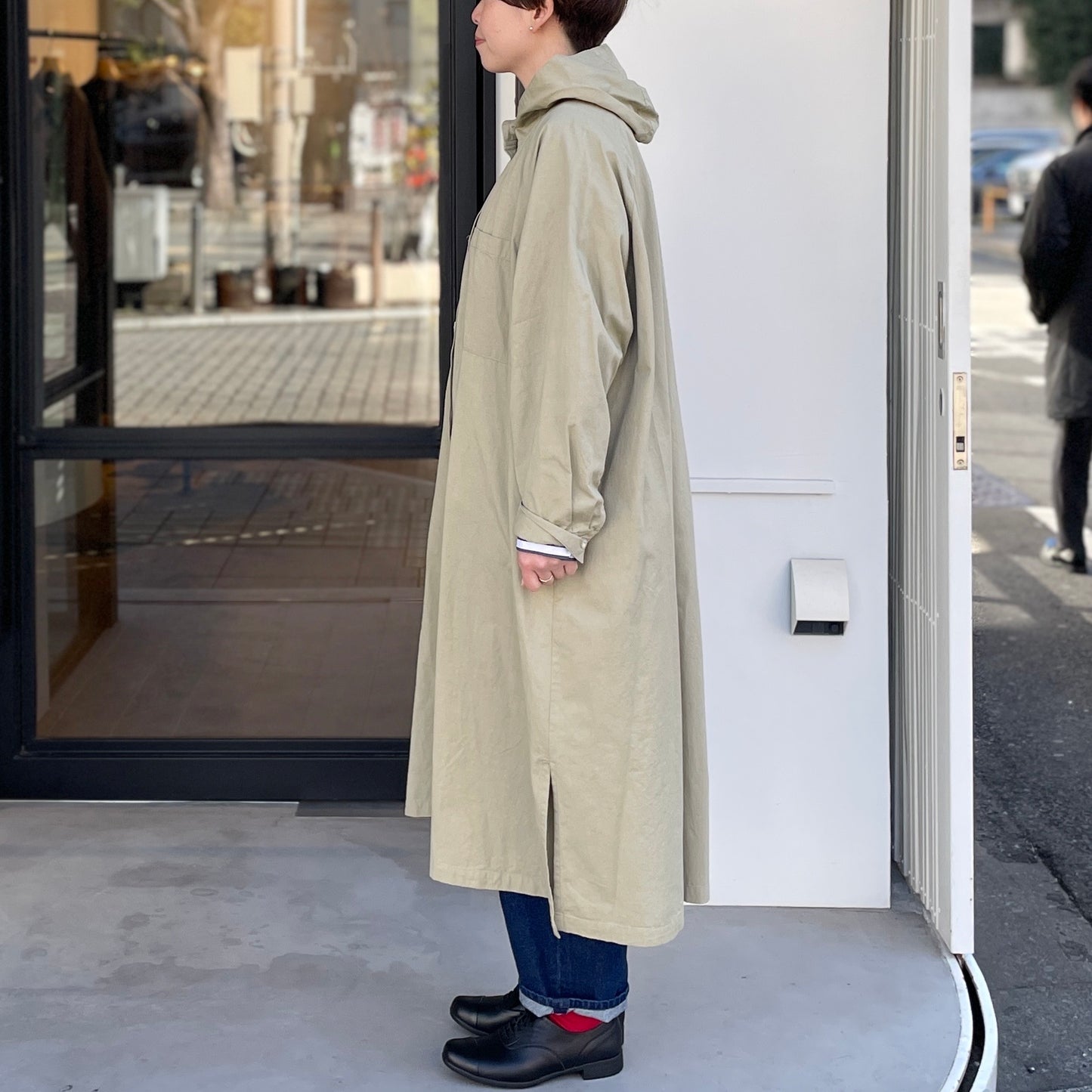 30/1ツイルトリプルウォッシュ フードコート