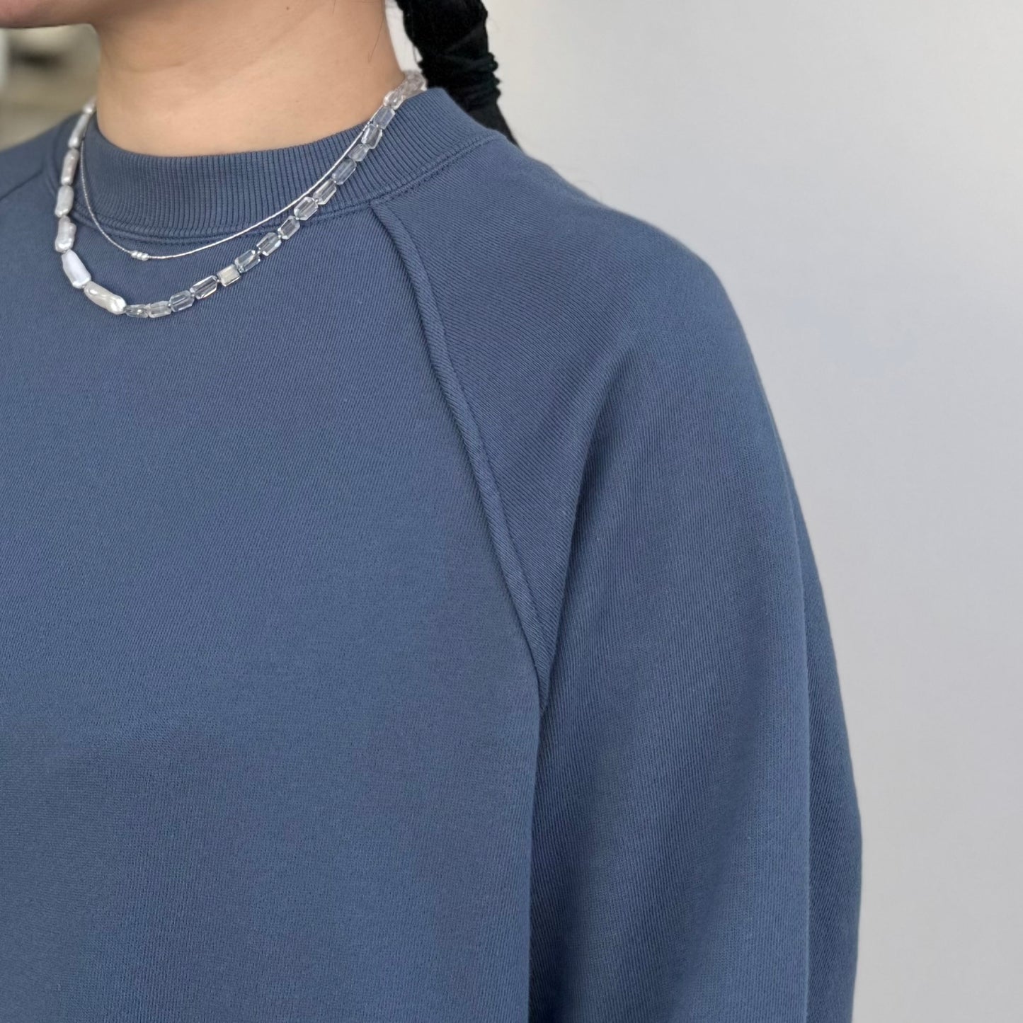 セントラルミニ裏毛 ラグランプルオーバー