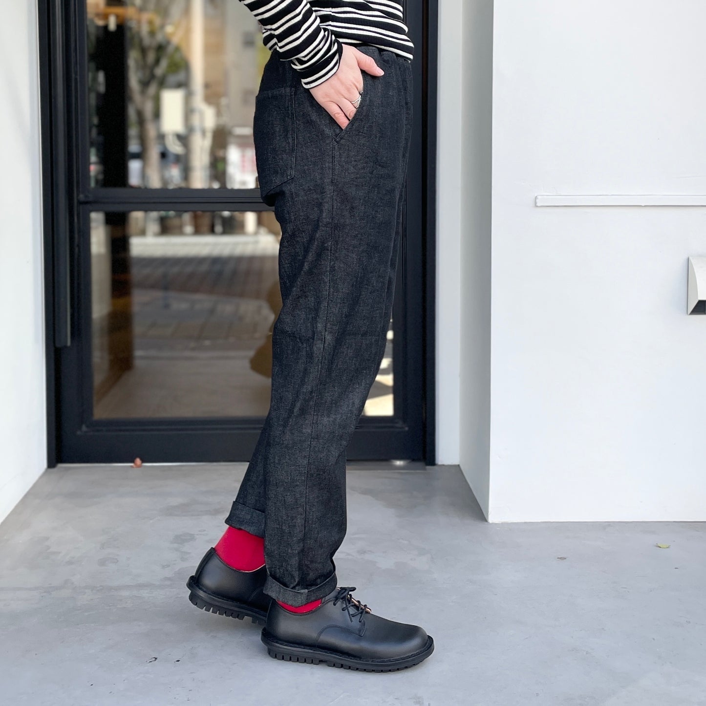 10オンスムラ糸ストレッチデニム