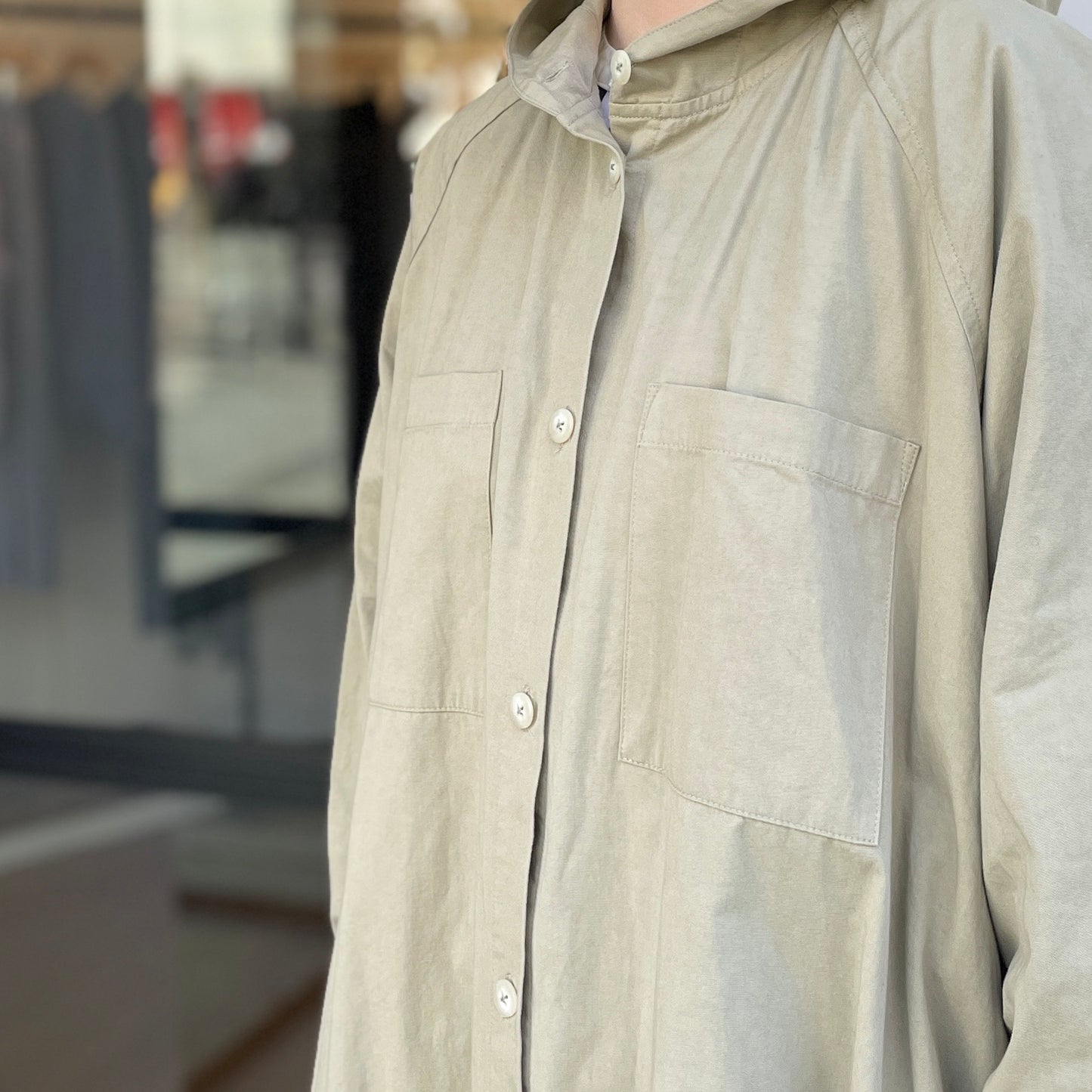 30/1ツイルトリプルウォッシュ フードコート