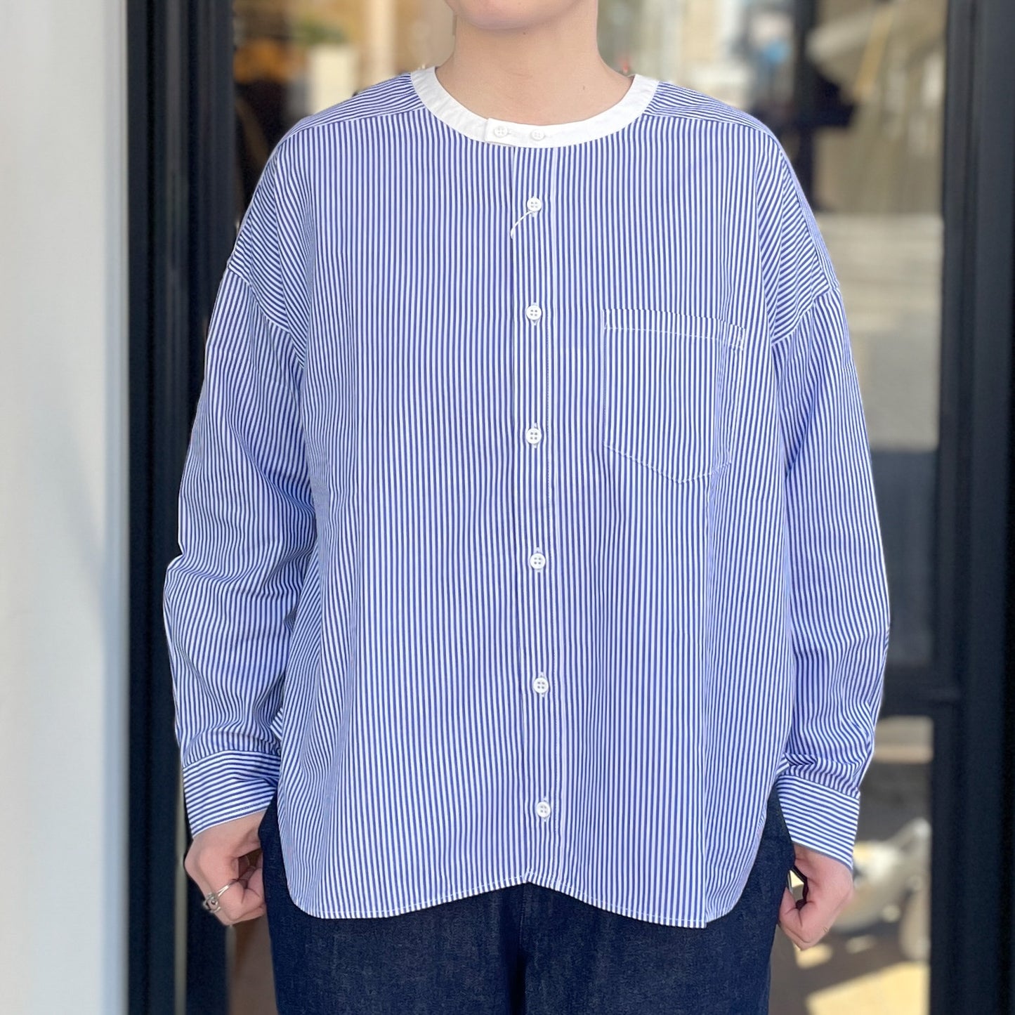 タイプライター バーバーワーキングシャツ