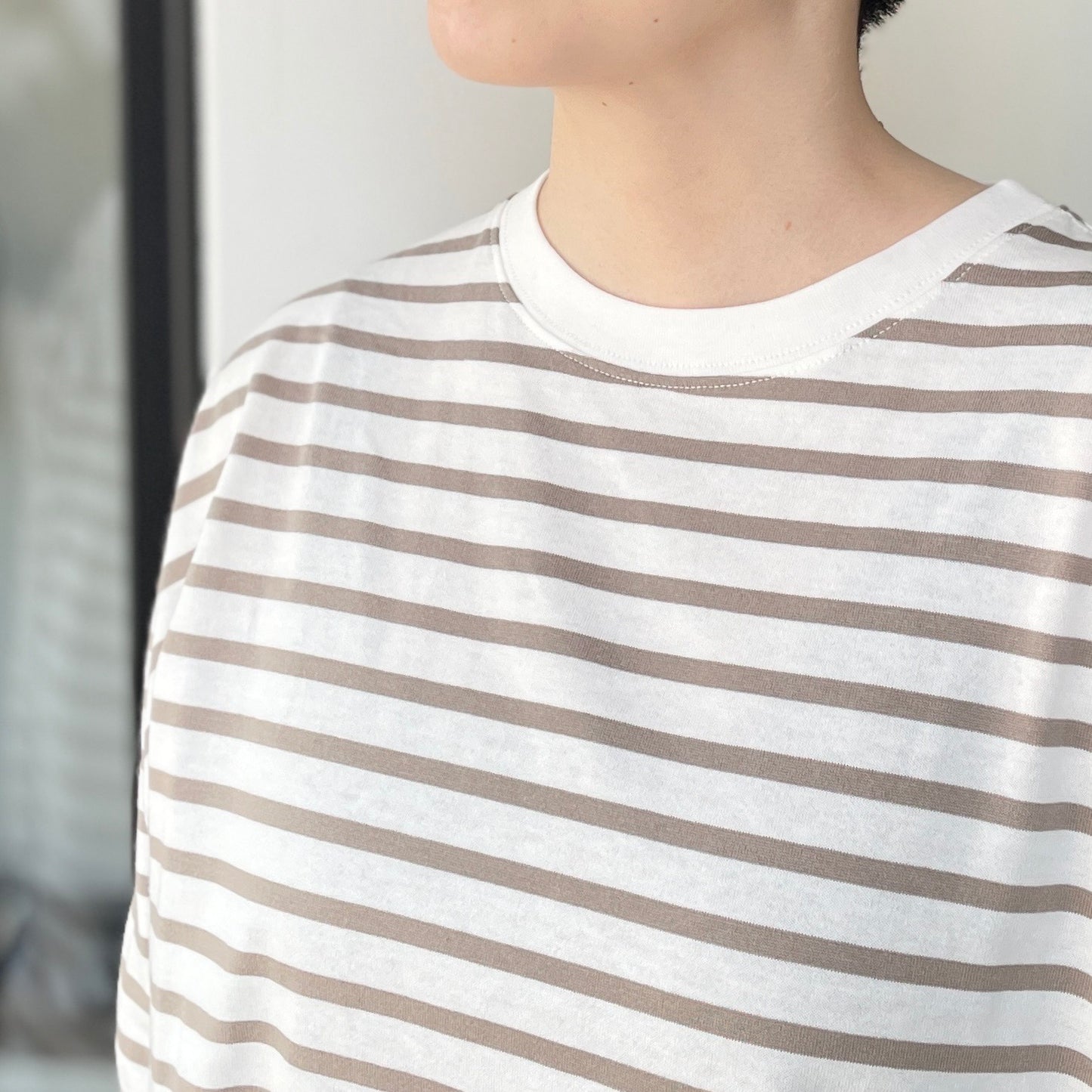 クラシック天竺 タックコクーンTシャツ