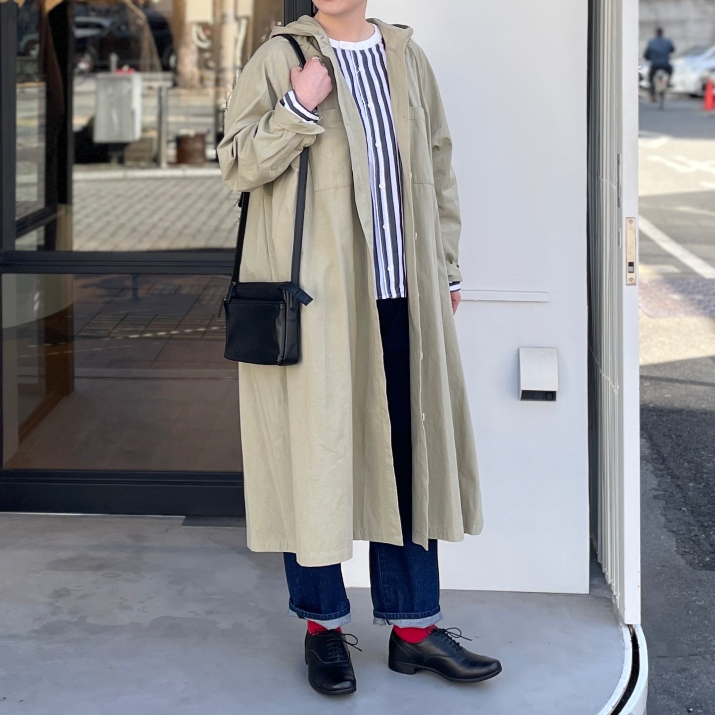 30/1ツイルトリプルウォッシュ フードコート