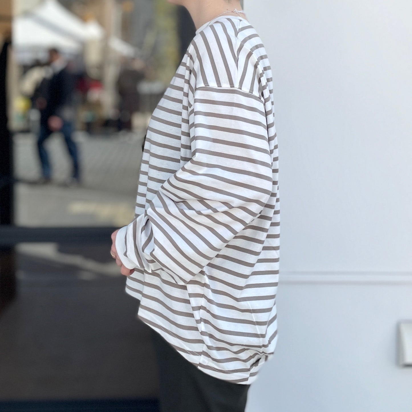 クラシック天竺 タックコクーンTシャツ