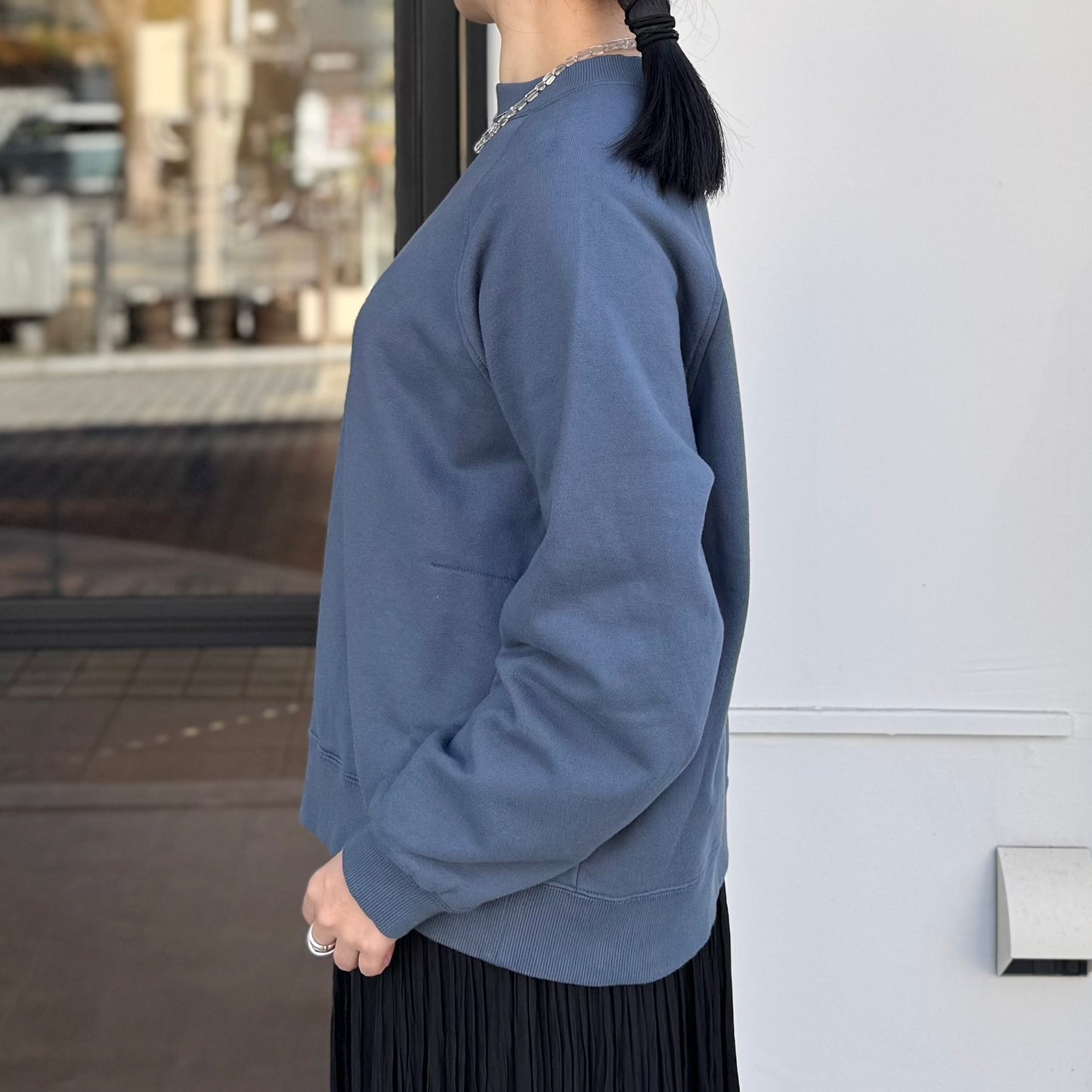 セントラルミニ裏毛 ラグランプルオーバー