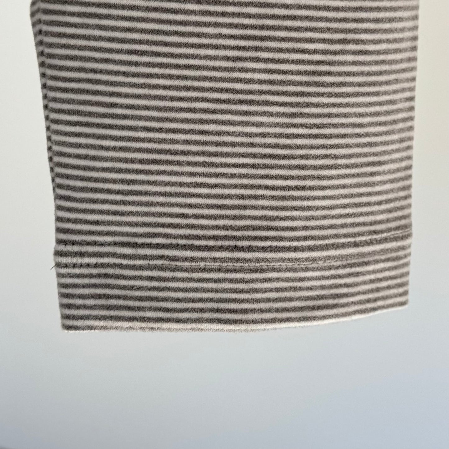 2カラー細ボーダー ボトルネックプルオーバー